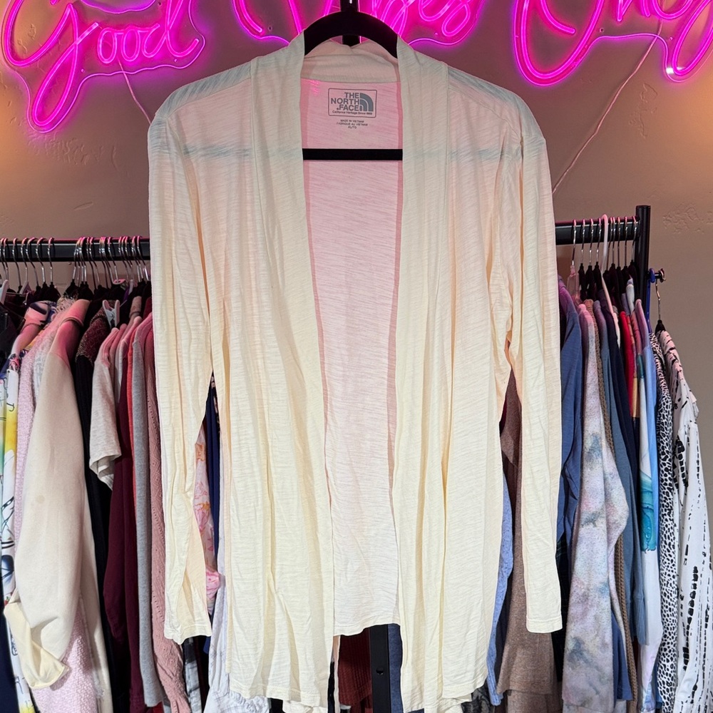 The North Face Light Cream Open Cardigan
